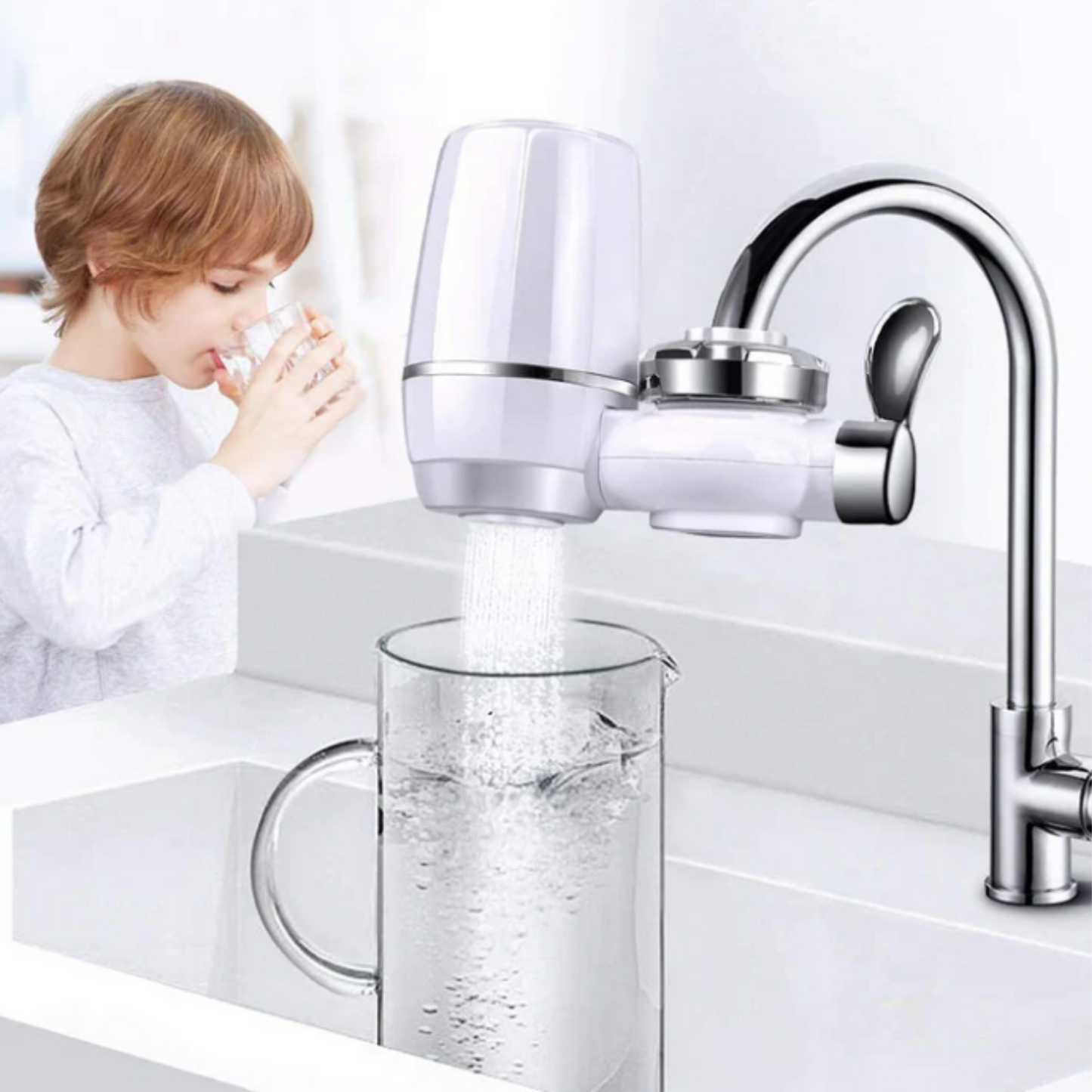 Filtro de Agua para Llave con 7 Etapas de Purificación – Agua Limpia y Mineralizada en Casa