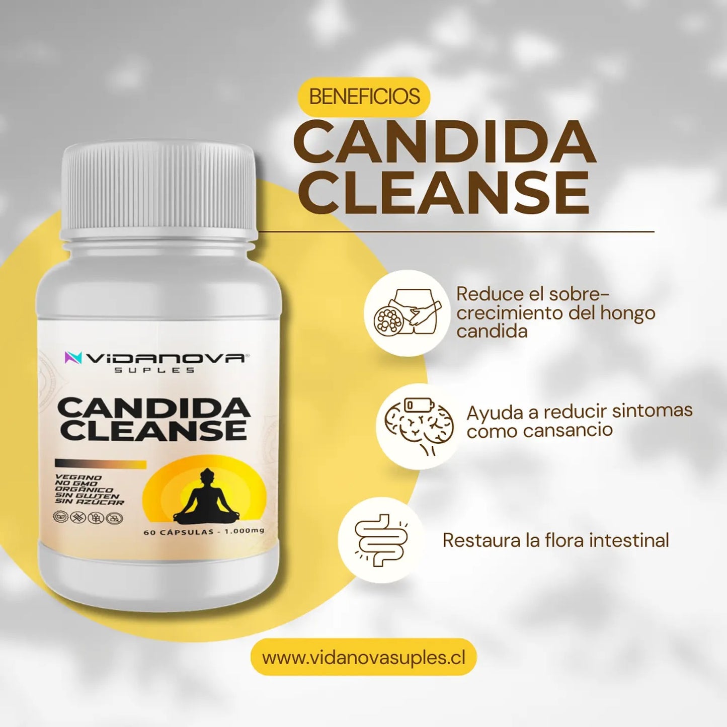CANDIDA CLEANSE 1000 mg 60 Caps