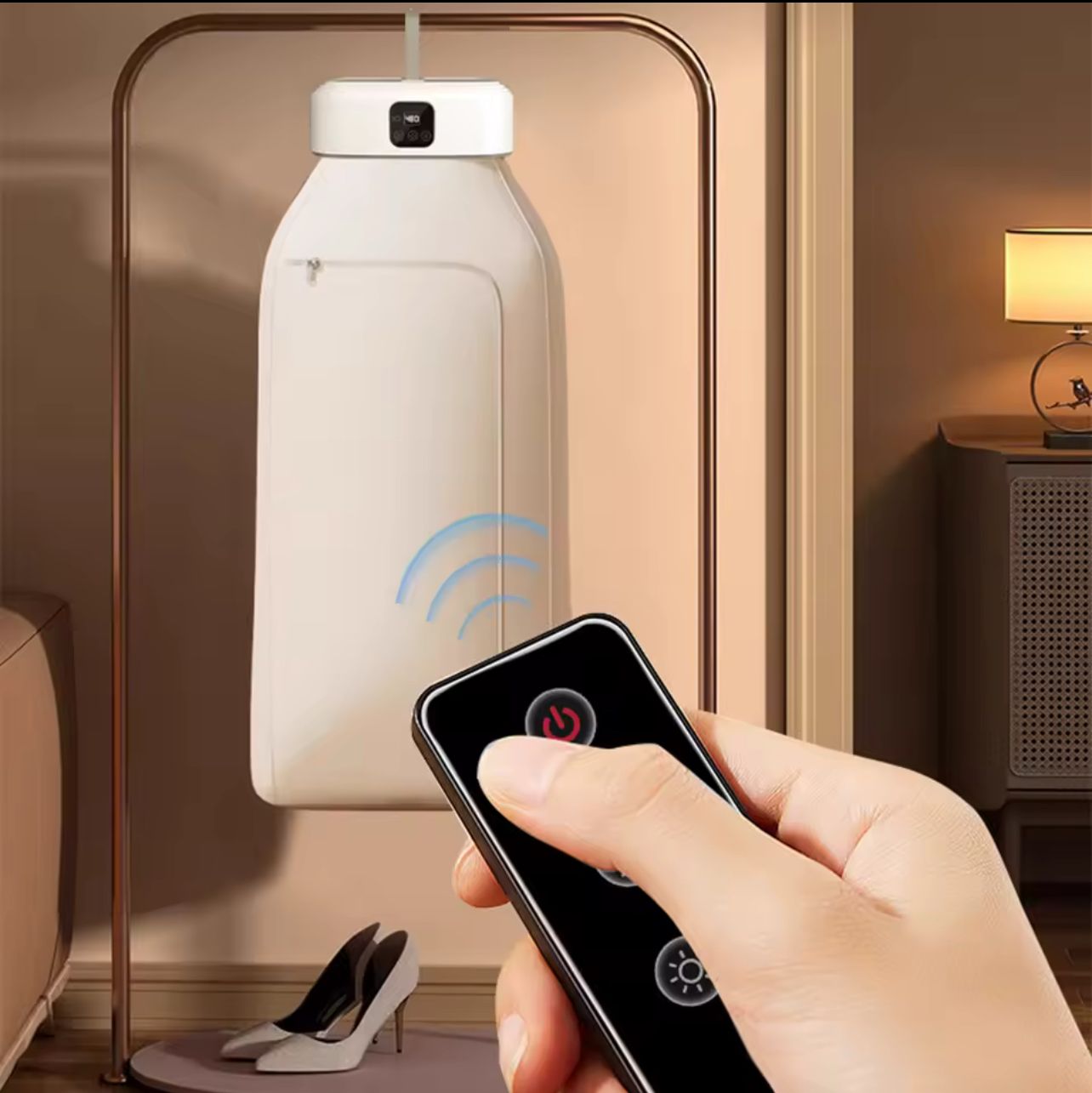 Secadora de Ropa Portátil con Luz UV Azul – Compacta, Silenciosa y Eficiente (600W)